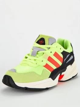adidas Originals Childrens Yung-96 Trainers - Yellow, Red, Size 4