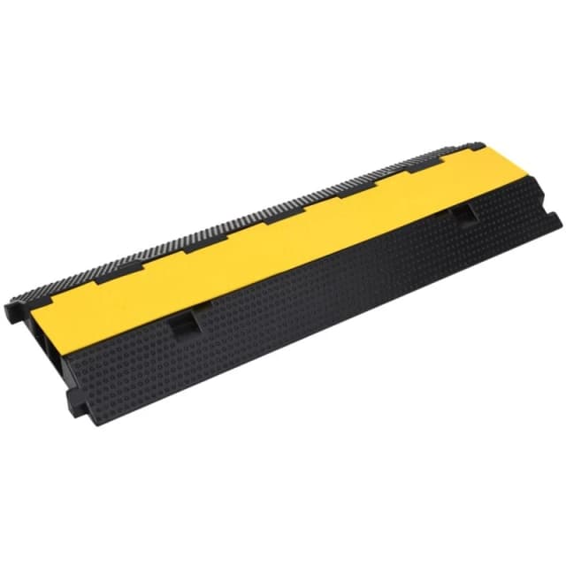 VIDAXL Vidaxl - Cable Protector Ramp with 2 Channels 100cm Rubber 8720286365335
