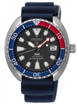 Seiko Mens Prospex PADI Automatic Baby Turtle Diver Black Dial...