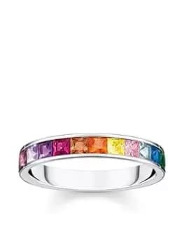 Thomas Sabo Ring with Colourful Stones, Multi Size M Women