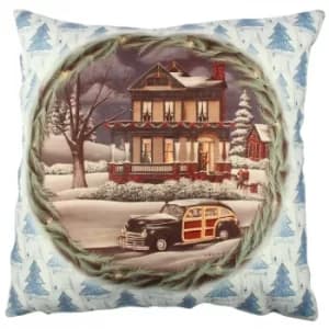 A11884 Multicolor Cushion Winter Scene