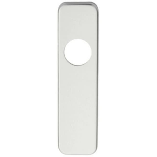 Loops PAIR Door Handle Latch Plate for Safety Levers 154 x 40mm Satin Aluminium Multi unisex