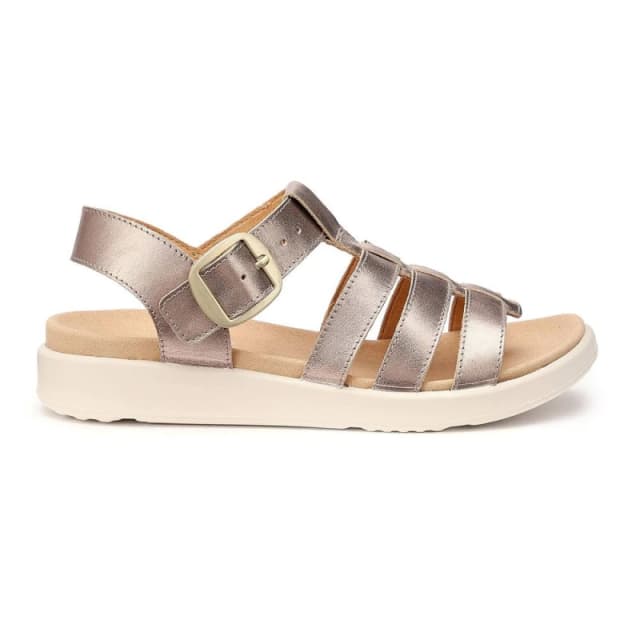 Hotter Womens 'Alanya' Gladiator Sandals in Rose Gold Size: 7 Rose Gold Female 7