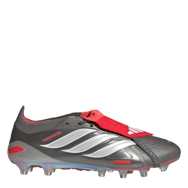 adidas Mens adidas Predator Elite Fold Over Tongue Artificial Ground Football Boots Grey/Red male 11 (46)