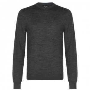 Howick Merino Crew Jumper - Charcoal
