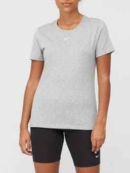 Nike NSW Essential LBR T-Shirt - Dark Grey Heather Size M Women