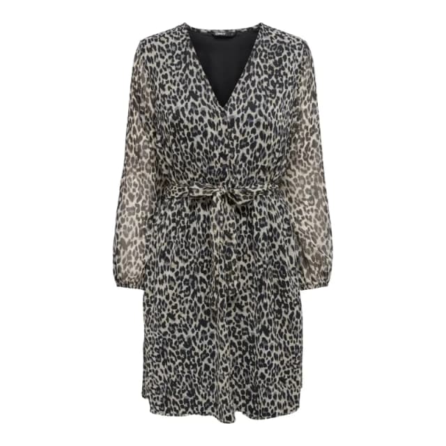 Only V-Neck Mini Dress leopard print Women XS;S;M;L