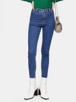 Topshop High Waisted Skinny Joni Jeans - Blue