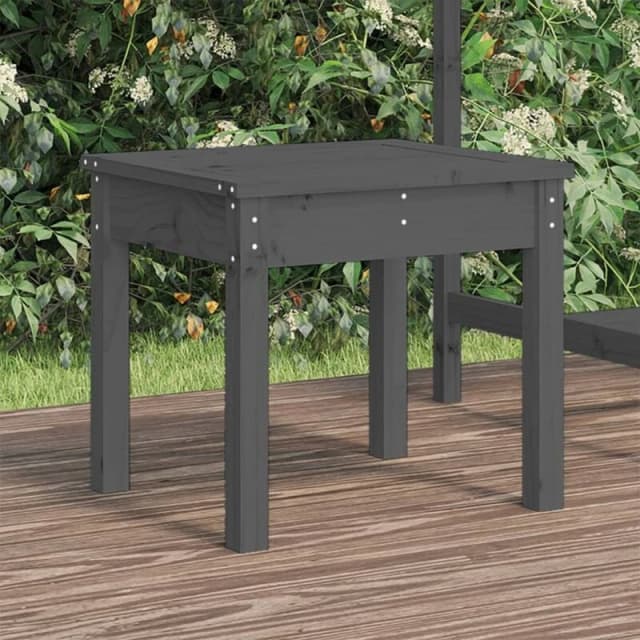 VIDAXL Garden Bench Grey 50x44x45cm Solid Wood Pine Vidaxl 8720845691202