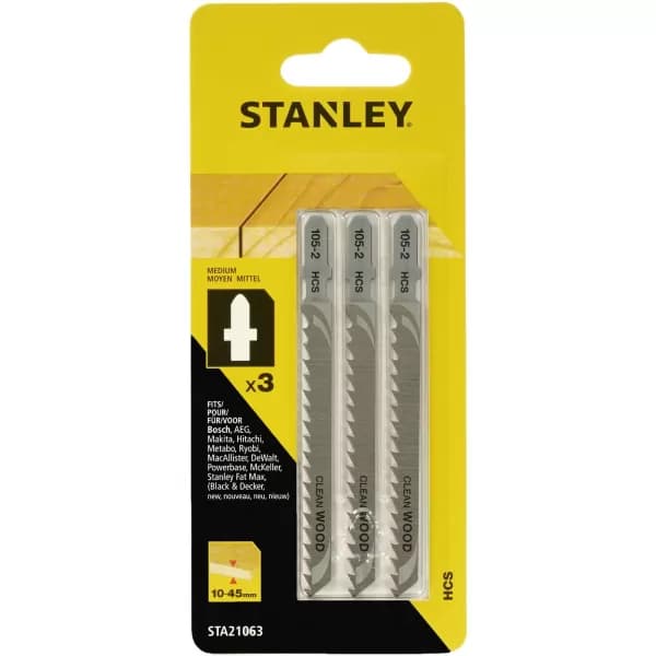 Stanley Jigsaw Blade Wood - STA21063-XJ