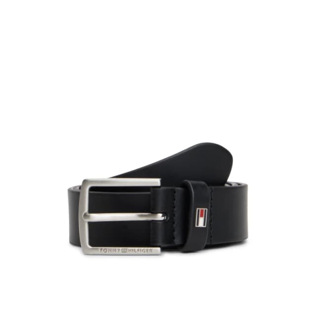 Tommy Hilfiger Leather Belt Black BDS unisex L-XL