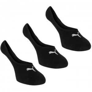 Puma 3 Pack Footie Socks Juniors - Black