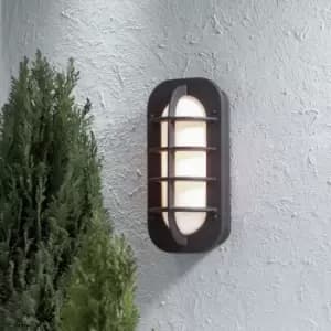 Loke Outdoor Classic Bulkhead Black Wall Light, IP23