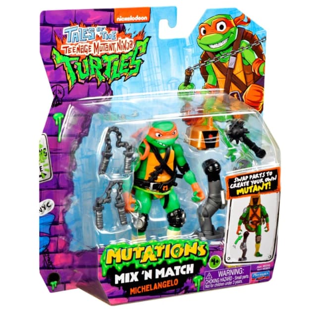 Teenage Mutant Ninja Turtles TMNT Mix N Match Figure - Michelangelo Male IL75701