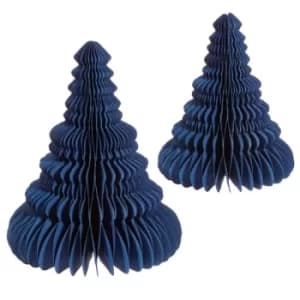 Kraft Paper Honeycomb Tree Standing Decoration (Set Of 2)