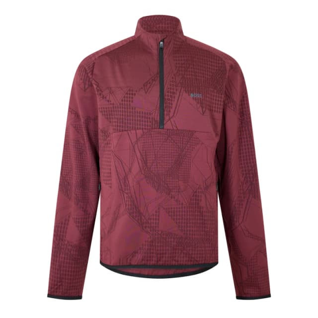 Boss Mens Smock Desert Active Short Sleeve Polo Shirt Medium Red male S