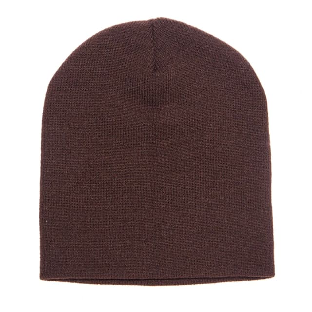 Yupoong Mens Flexfit Heavyweight Standard Beanie Winter Hat in Brown Brown Male One Size