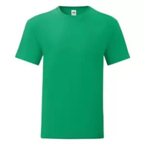 Fruit Of The Loom Mens Iconic T-Shirt (Pack Of 5) (XXL) (Kelly Green)