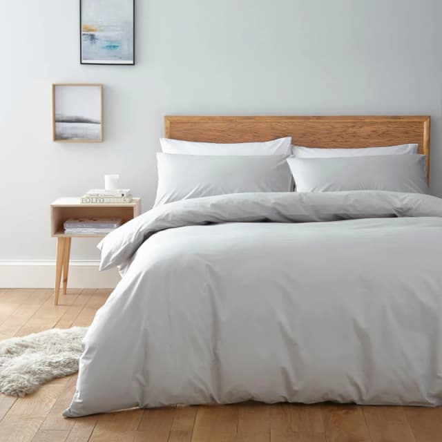 Linea Egyptian 200 Thread Count Fitted Sheet - Grey Grey Single