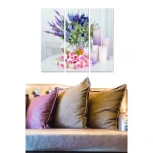 MDF292989299 Multicolor Decorative MDF Painting (3 Pieces)