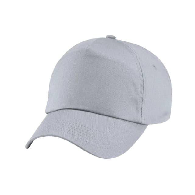 Beechfield Original 5 Panel Cap in Light Grey Light Grey Unisex One Size