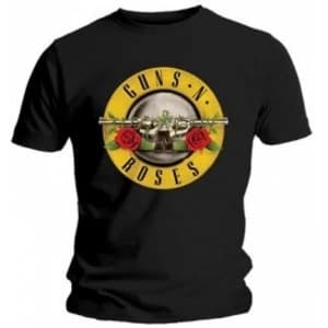 Guns N Roses Classic Logo Mens Black T Shirt Large