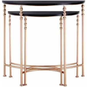 Lexa Half Round Console Tables - Set of 2 - Premier Housewares