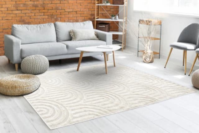 RugsX Carpet Santo Sisal 0537 Geometric White 80X150 Cm