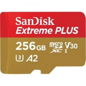 SanDisk 256GB Extreme Plus microSDXC memory card Class 10