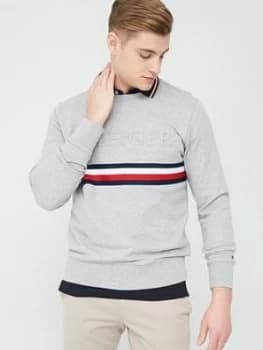 Tommy Hilfiger Embossed Sweatshirt - Medium Grey Heather