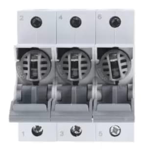 Mersen 63A 3 Pole D02 Bottle Fuse Switch Disconnector, 400V ac