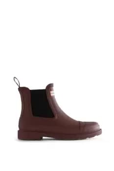 Red 'Commando' Chelsea Boots