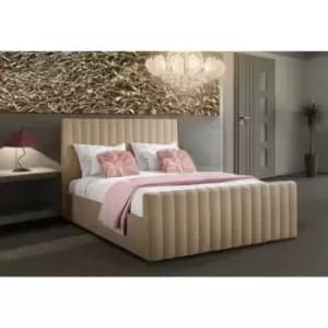 Keesa Bed Small Double Plush Velvet Mink