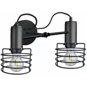 Keter Rune Wall Lamp Black, 25cm, 2x E27