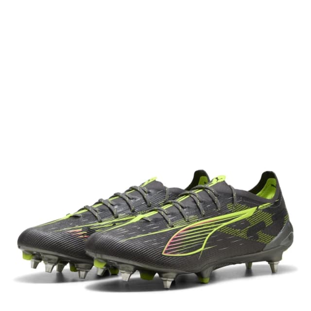 Puma Ultra 5 Ultimate Soft Ground Football Boots Juniors Matte Silver unisex 4 (36.5)