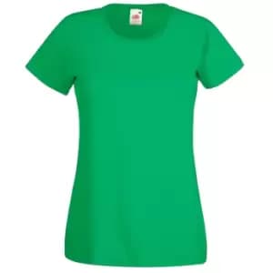 Fruit Of The Loom Ladies/Womens Lady-Fit Valueweight Short Sleeve T-Shirt (M) (Kelly Green)