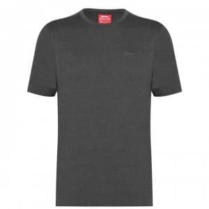 Slazenger Plain T Shirt Mens - Charcoal Marl