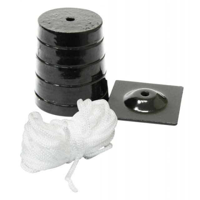 Rolson Plumb Bob and Line Cord, 5m (400g), Black