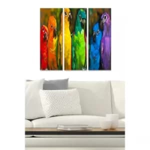 MDF249153832 Multicolor Decorative MDF Painting (3 Pieces)