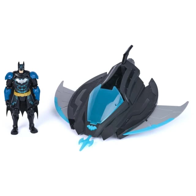 DC Comics Batman Ninja Batwing mit Projektilblaster + 15cm Action-Figur fur Kinder ab 4 Jahren
