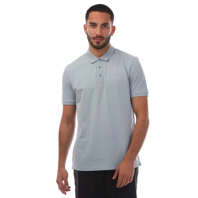 Hugo Donos222 Logo Print Polo Shirt Blue male S
