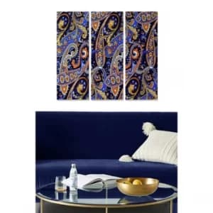 MDF933052 Multicolor Decorative MDF Painting (3 Pieces)