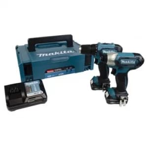 Makita CLX224AJ 12v CXT Cordless Drill and Impact Driver Kit 2 x 2ah Li-ion Charger Case