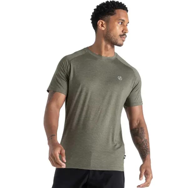 Dare 2B Mens Persist Lightweight Wicking Super Soft T Shirt XXL- Chest 47', (119cm) Lichen Green Marl DMT595-RSF-XXL