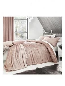 By Caprice Caprice Vivian Sparkle Faux Fur Duvet Set - Sk