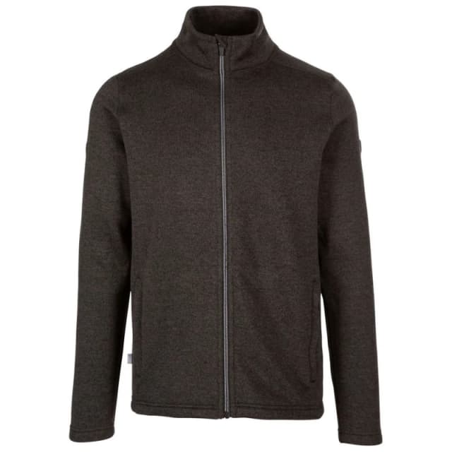 Trespass Trespass Men Rundel Marl Fleece Jacket in Dark Grey Size: Small Dark Grey S Male 5063107732927