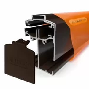 Alukap-SS Low Profile Gable Bar Brown - 3m