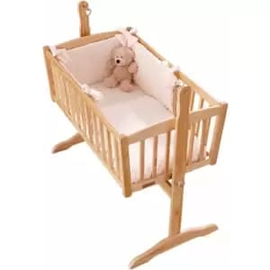 Clair De Lune - Dimple 2 Piece Quilt & Bumper Bedding Set, Cream, Crib/Cradle