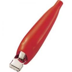 Alligator clip Red Max. clamping range 4mm Length 68mm KSS