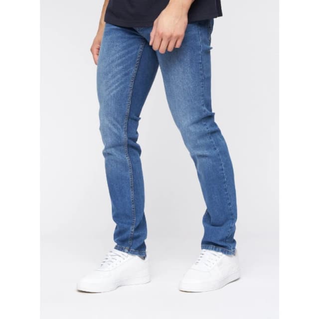 Crosshatch Crosshatch Men Malcolm Slim Fit Jeans in Mid Blue Size: 36S Mid Blue 36S Male 5059294418331